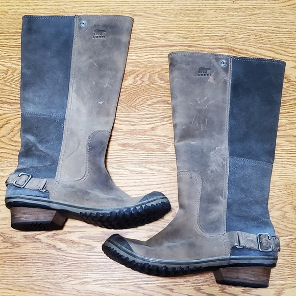 Sorel Shoes Sorel Slimboot Waterproof Leather Tall Knee High Muck